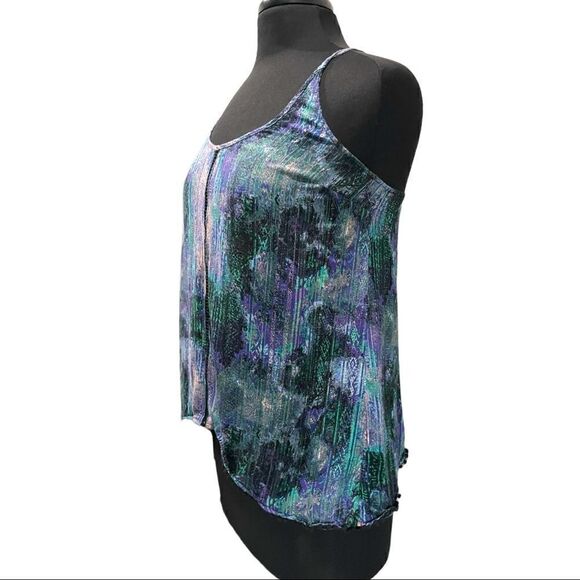 ecote Watercolor Flyaway Back Tank Top S - Picture 5 of 13